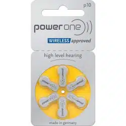 Power One P10 Hearing Aid Battery 2