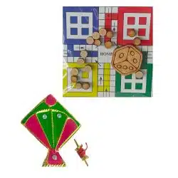 Shrijaa Vedic Seeds Astro Vastu Handcrafted Set of 2 Showpiece Games Combo Pack for Decoration and Gift Purpose Chopard Kite