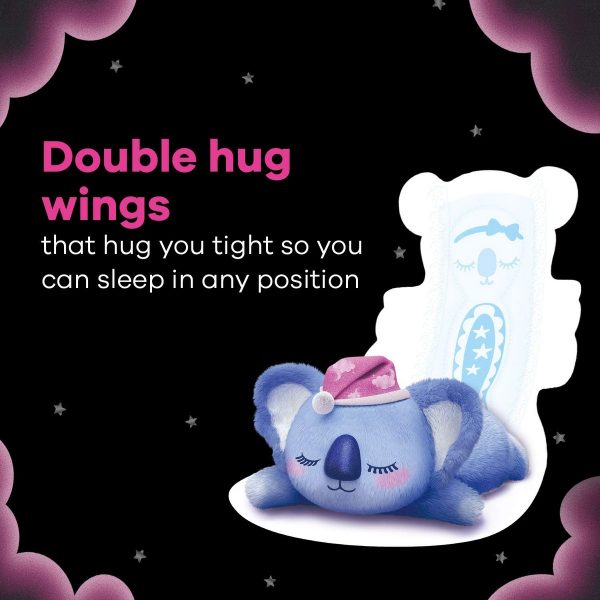 Whisper Bindazzz Nights Koala Soft Sanitary Pads XXL Pack Of 10 3