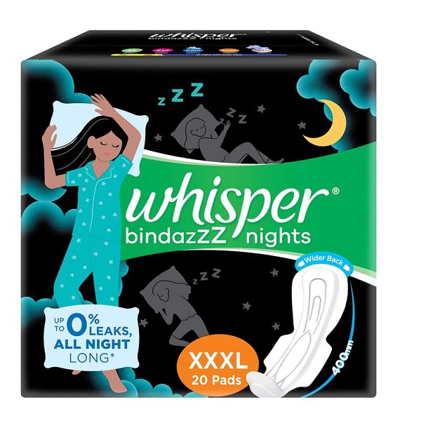 Whisper Bindazzz Nights Pads For Women XXXL Size