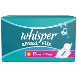 Whisper Maxi Nights Sanitary Pads for Women Regular 15 Napkins 7