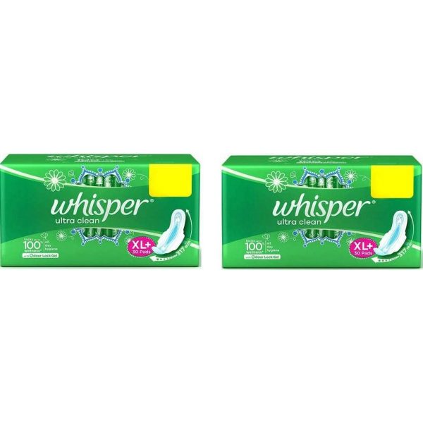 Whisper Ultra Clean Pads For Women Pack of 2 30 Pad Each