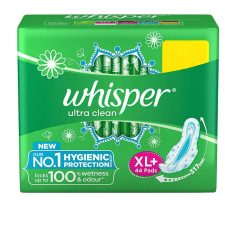 Whisper Ultra Clean Sanitary Pads For Women XL Plus