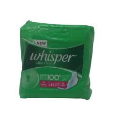 Whisper Ultra Clean Sanitary Pads for Women XL 152 Napkins