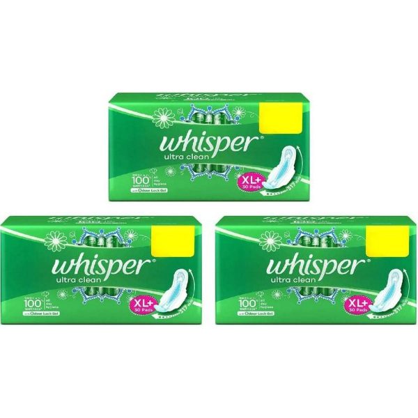 Whisper Ultra Clean XL Sanitary Pad Pack of 90