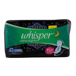Whisper Ultra Night Sanitary Pads with Wings for women 30 Pads XL 3