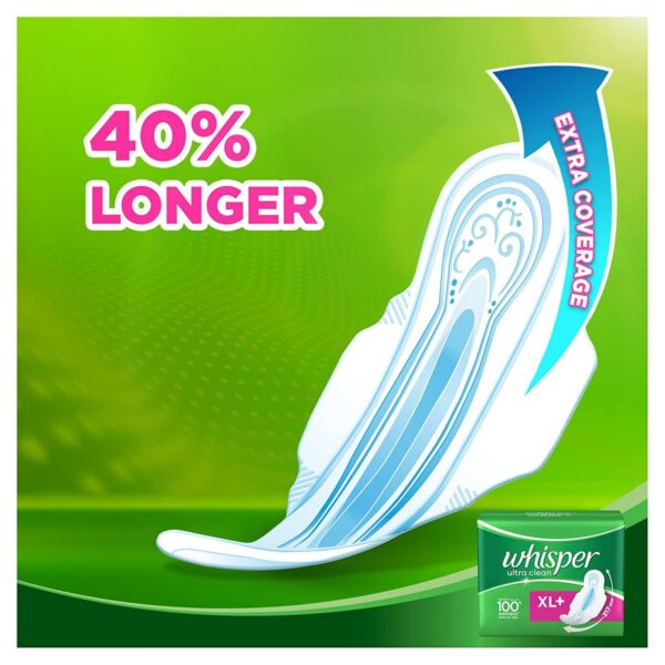 Whisper Ultra Sanitary Pads XL Plus Wings 15 Count 5