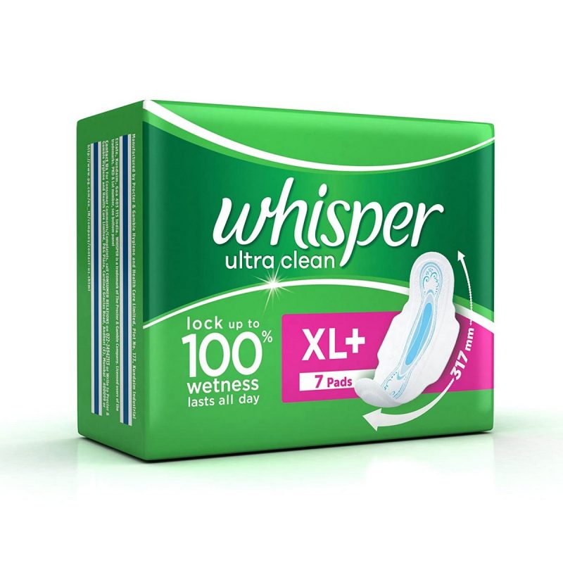 Whisper Ultra Sanitary Pads XL Plus wings 7 Count 5