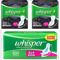 Whisper sanitary pad combo pack 301515 units