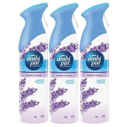 Ambi Pur Air Effect Lavender Bouquet Gel Air Freshener for Car Set of 3 275 gm