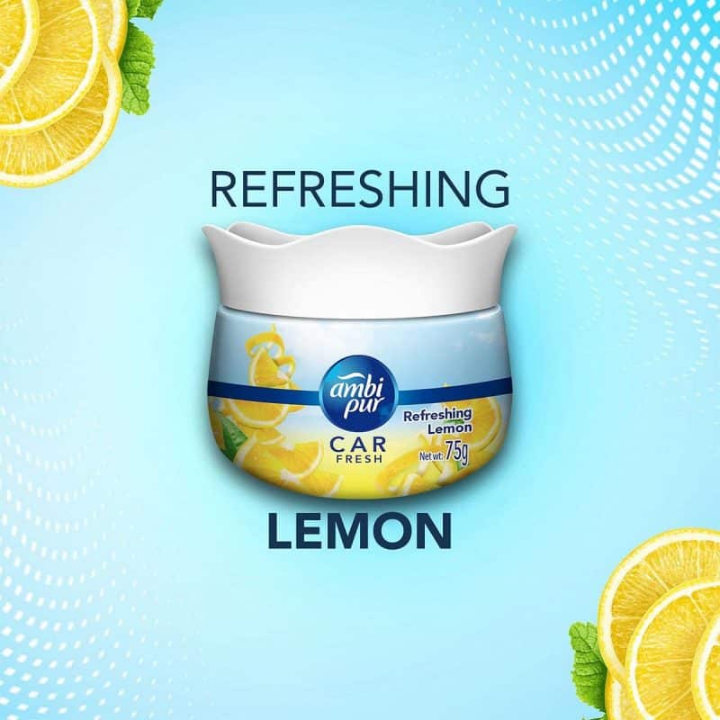 Ambi Pur Car Freshener Gel Refreshing Lemon 75 g6