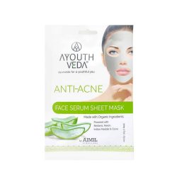 Ayouthveda Anti Acne Face Serum Sheet Mask For Acne Prone Skin 1 6