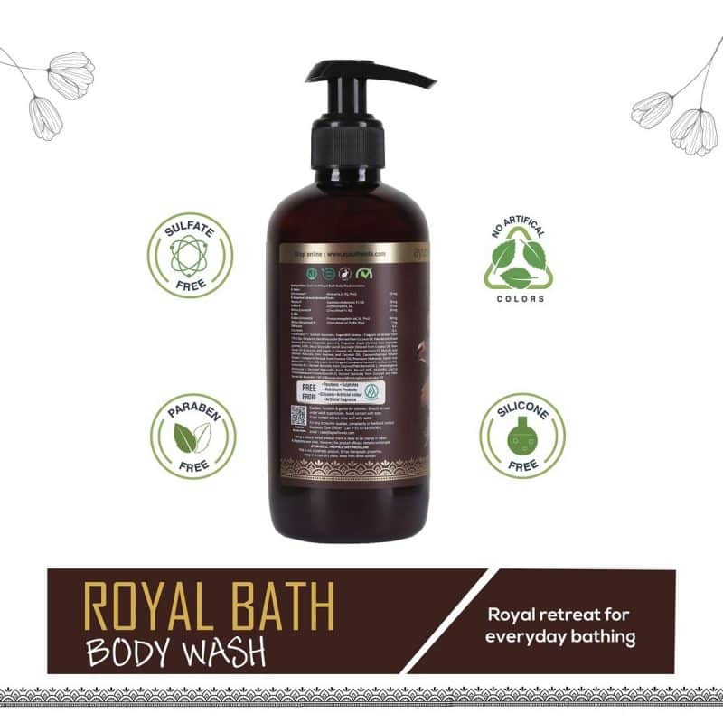 Ayouthveda Royal Bath Body Wash with Coffee Aloe vera 300 Ml 3