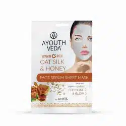 Ayouthveda Vitamin C Rich Oat Silk Honey Face Serum Sheet Mask 20gm