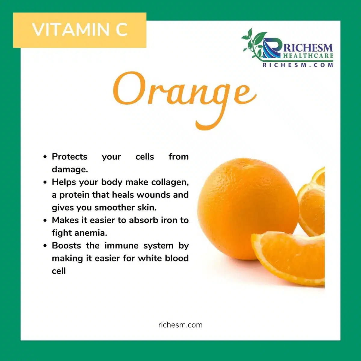 Benefits of Oranges Rich in Vitamin C