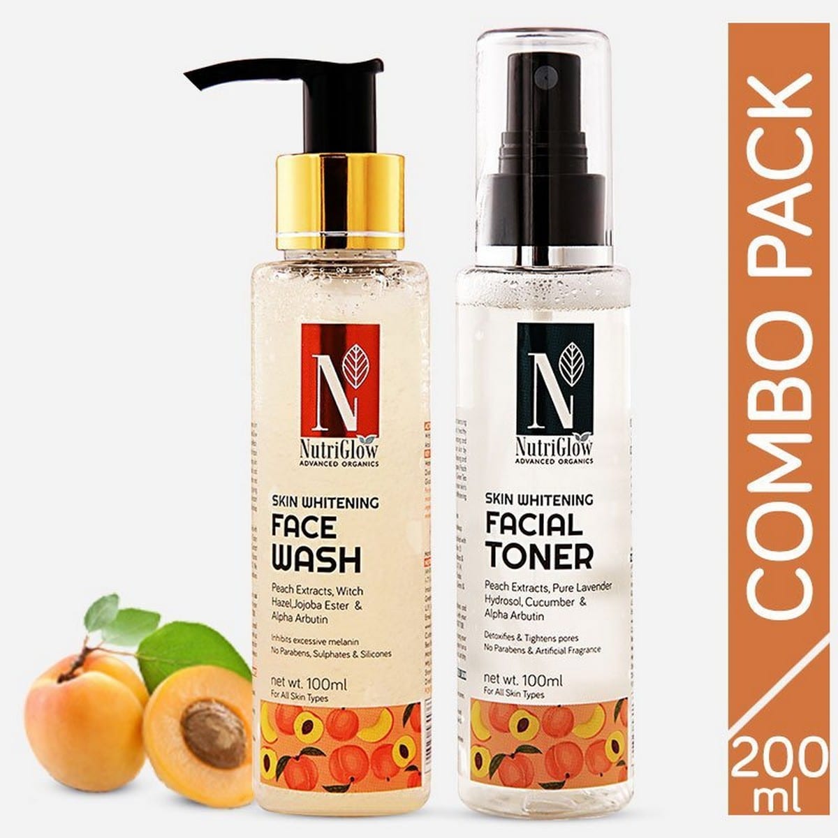 Combo Pack Of Advanced Organic Skin Whitening Face Wash Skin