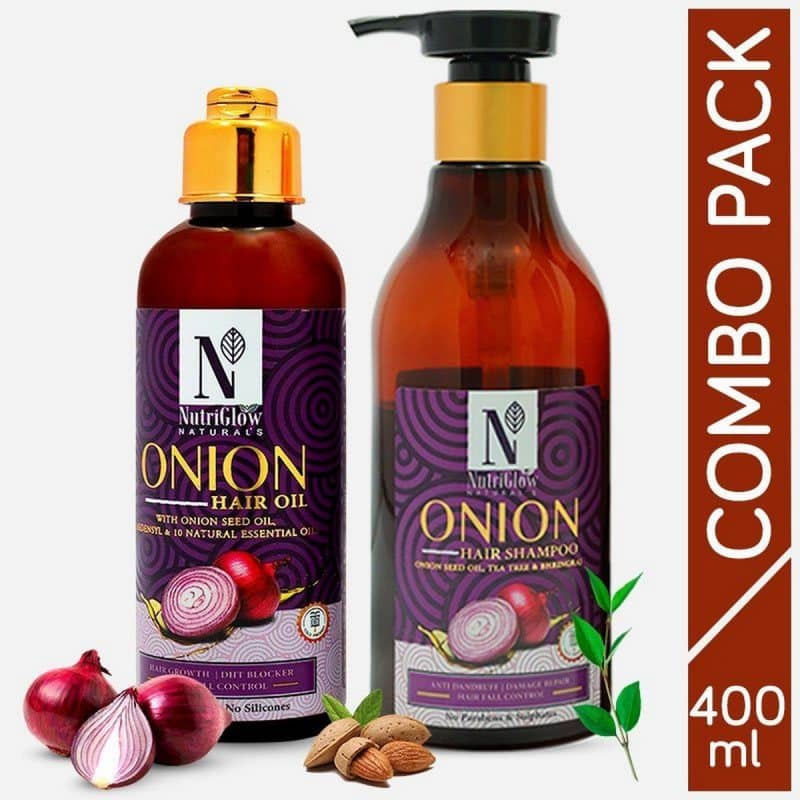 Combo Pack of 2 Onion Hair Shampoo300 ml Onion Hair Oil 100 ml 1