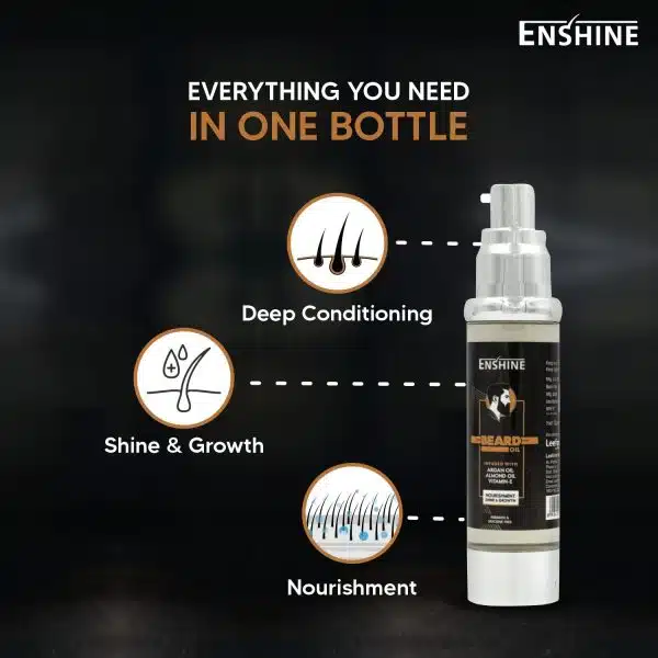 Enshine Beard Oil for Growing beard Faster 2