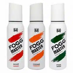 Fogg Master Agar Cedar Pine Pack of 3 Deodorant Sprays For Men 120ML Each