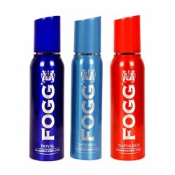 Fogg Napoleon Royal And Imperial Deodorants For Men Pack of 3 120 ml Each