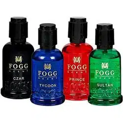 Fogg Perfume Scent Czar Prince Sultan Tycoon Scent 30ml x 4 Pack of 4