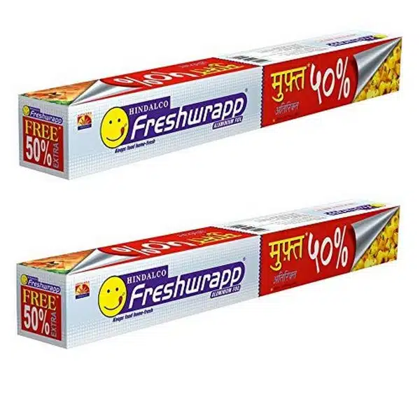 Freshwrapp Aluminium Foil 33 grams 17 grams free Pack of 2 2