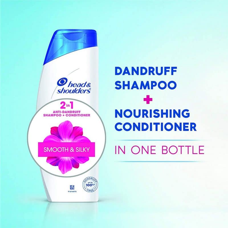 Head Shoulders 2 in 1 Smooth and Silky Anti Dandruff Shampoo Conditioner 180ml5
