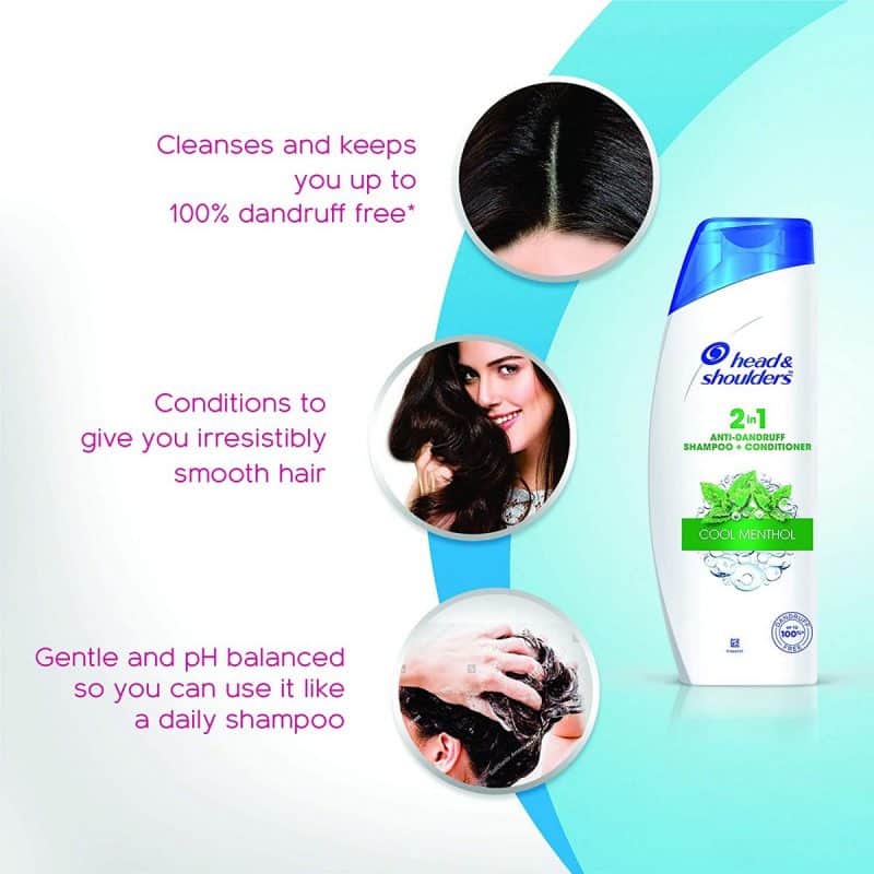 Head Shoulders Anti Dandruff Shampoo Conditioner Cool Menthol 180 ML7