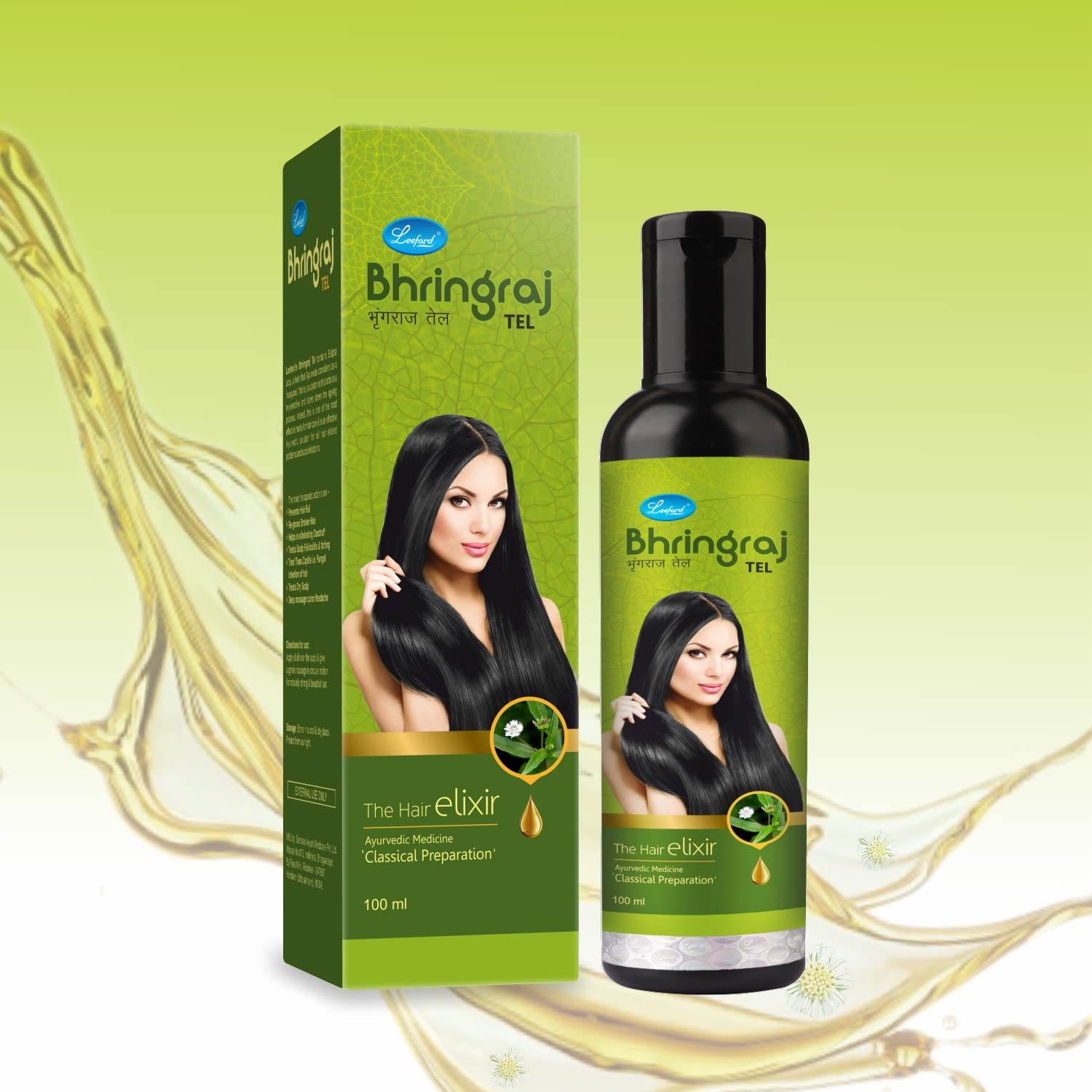 Leeford Bhringraj Ayurvedic Hair Oil For Hair Growth And Hair Fall Control  (100 ml) - RichesM Healthcare