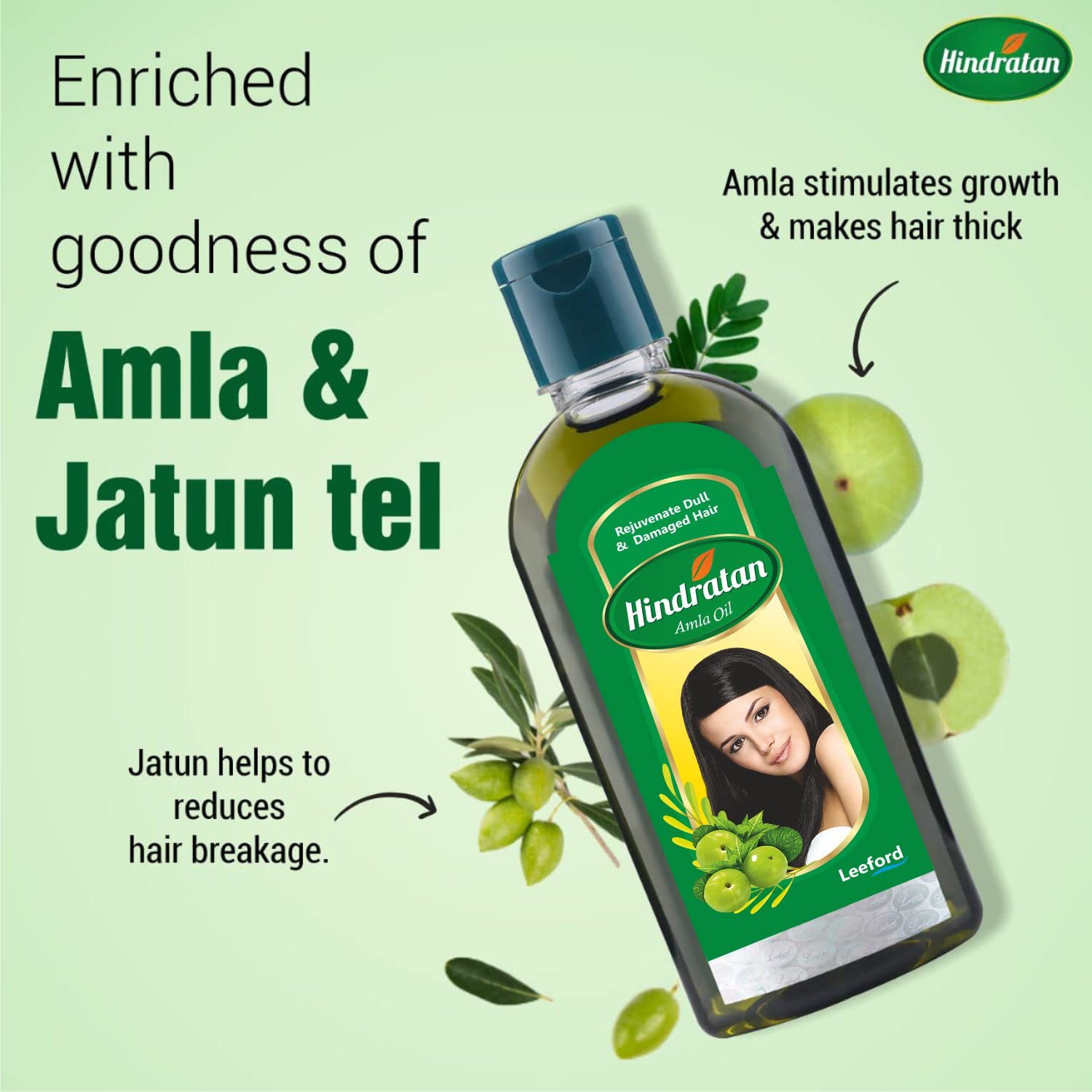 Leeford Hindratan Ayurvedic Amla Hair Oil For Hair Growth (100 ml) -  RichesM Healthcare