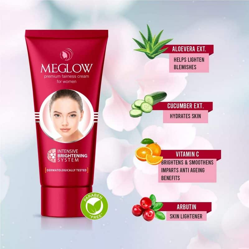 Meglow Skincare Combo Pack of 3 Premium Fairness Cream for Women 50g 1