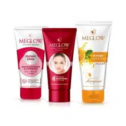 Meglow Skincare Combo Pack of 3 Premium Fairness Cream for Women 50g