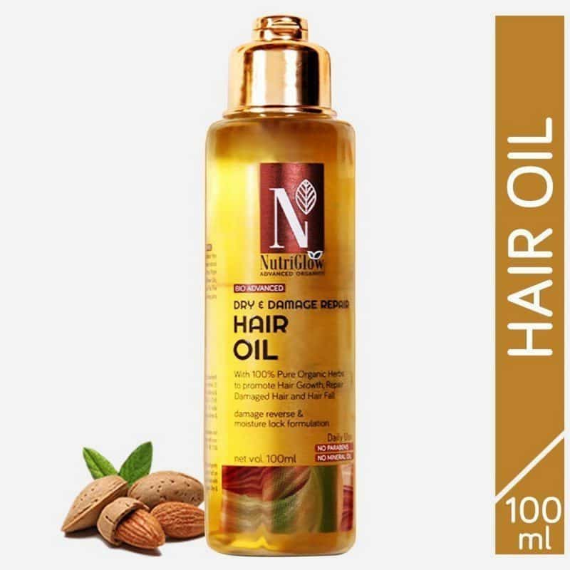 Nutriglow Advanced Organic Dry and Damage Repair Hair Oil 100 ml 5