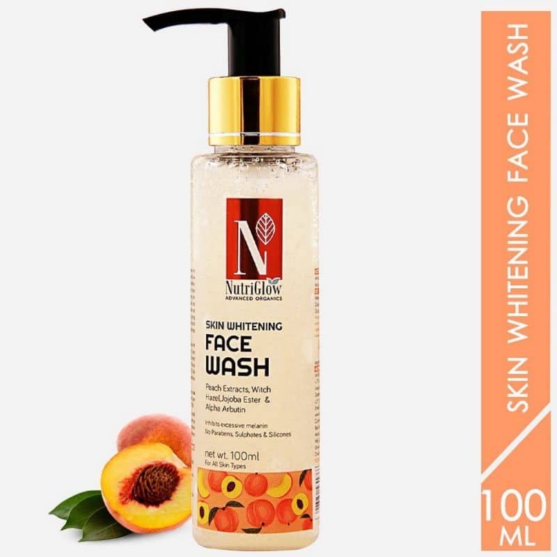 Nutriglow Advanced Organics Skin Whitening Face Wash 100 ml 5