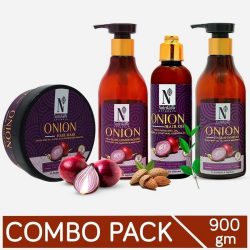 Nutriglow Combo Pack of 4 Onion Hair Oil 900 gm