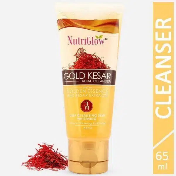 Nutriglow Gold Kesar Facial Cleanser 65 ml 4