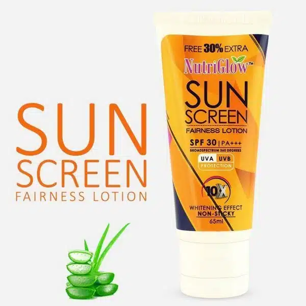 Nutriglow Sunscreen Fairness Lotion Spf 30 65 ml 4