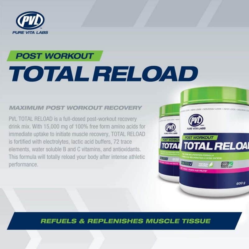 PVL Essentials Total Reload Post Workout Recovery 600 g 3