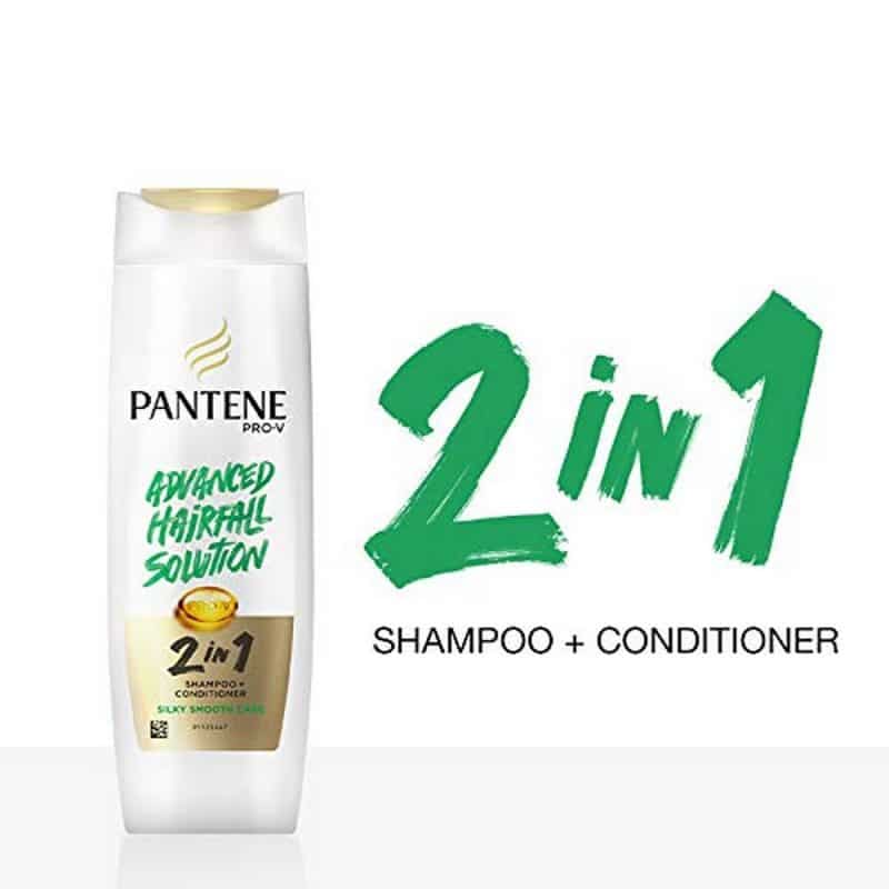 Pantene Advanced Hairfall Solution 2in1 Anti Hairfall Silky Smooth Shampoo Conditioner for Women 1L2