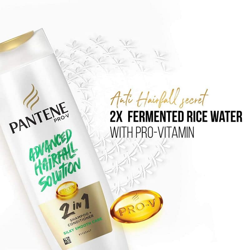 Pantene Advanced Hairfall Solution 2in1 Anti Hairfall Silky Smooth Shampoo Conditioner for Women 1L4