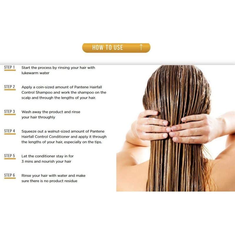 Pantene Advanced Hairfall Solution Hairfall Control Shampoo Pack of 1 340ML Pink5