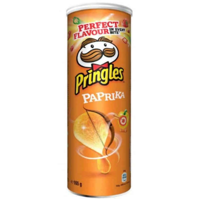 Pringles Paprika Potato Chips 165 Grams
