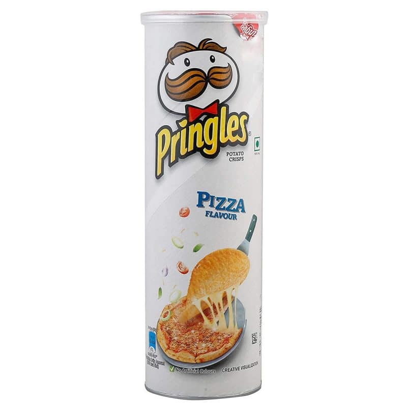 Pringles Potato Crisps Pizza Flavour 107g 3