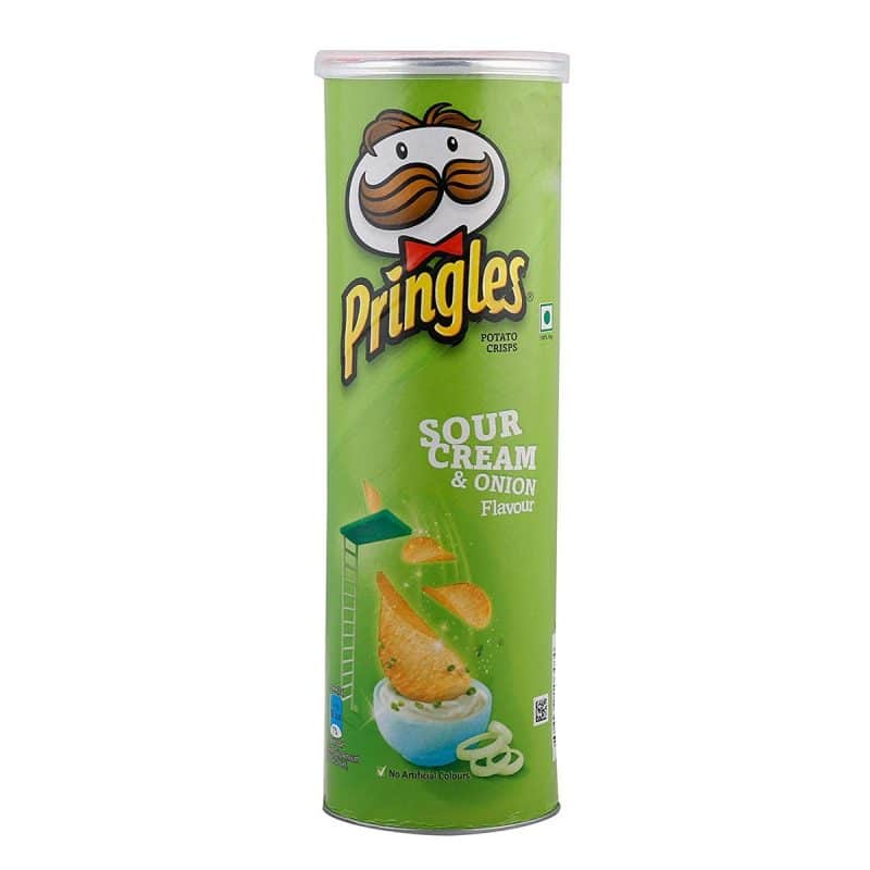 Pringles Potato Crisps Sour Cream Onion 107g 3