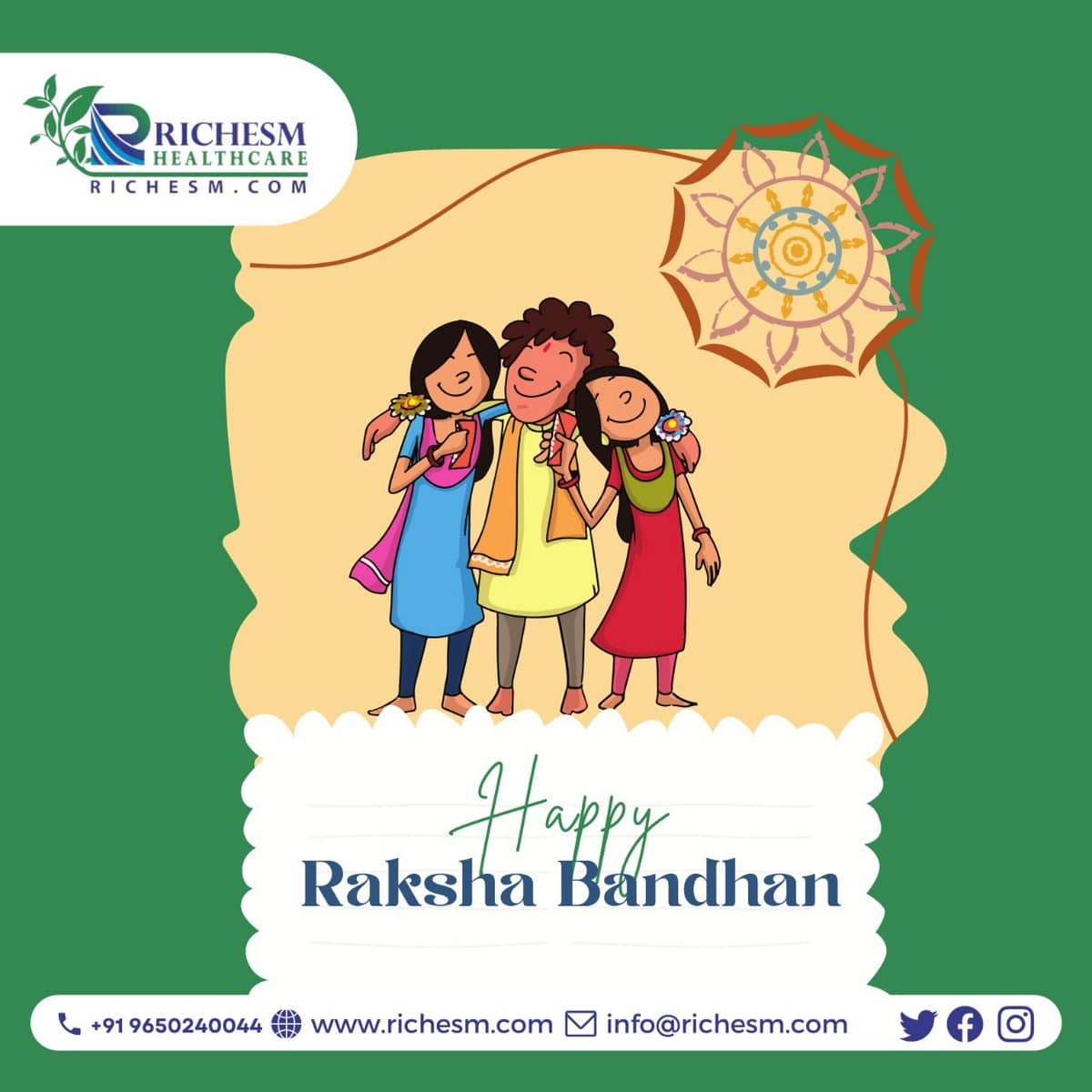 Richesm Wishes You All A Very Happy Raksha Bandhan