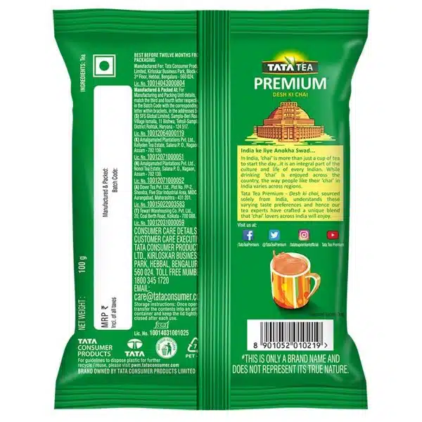 Tata Tea Premium Desh Ki Chai Unique Blend Crafted For Chai Lovers Across India Black Tea 500g 5