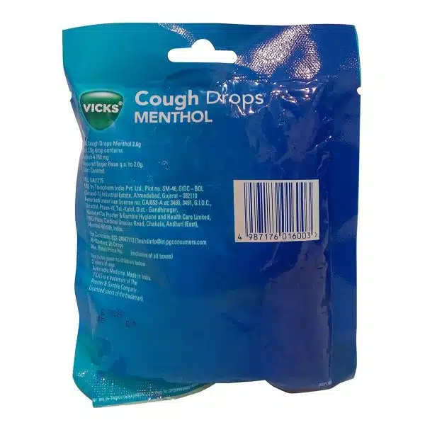 Vicks Cough Drops Menthol Pouch 20 Pieces1 1