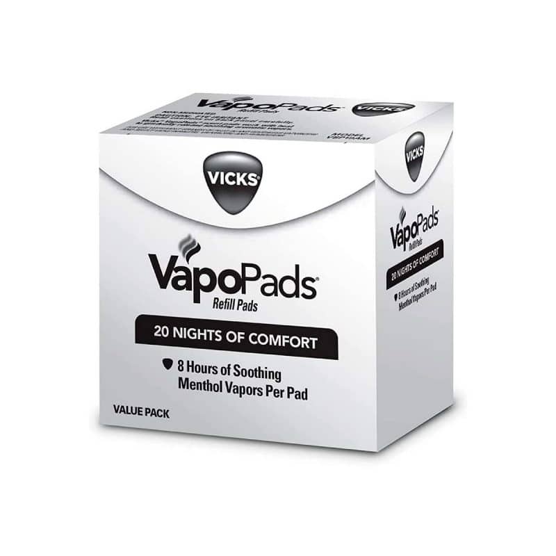 Vicks VapoPads Original Menthol Scent 20 Pad Refill Pack White 20 Count