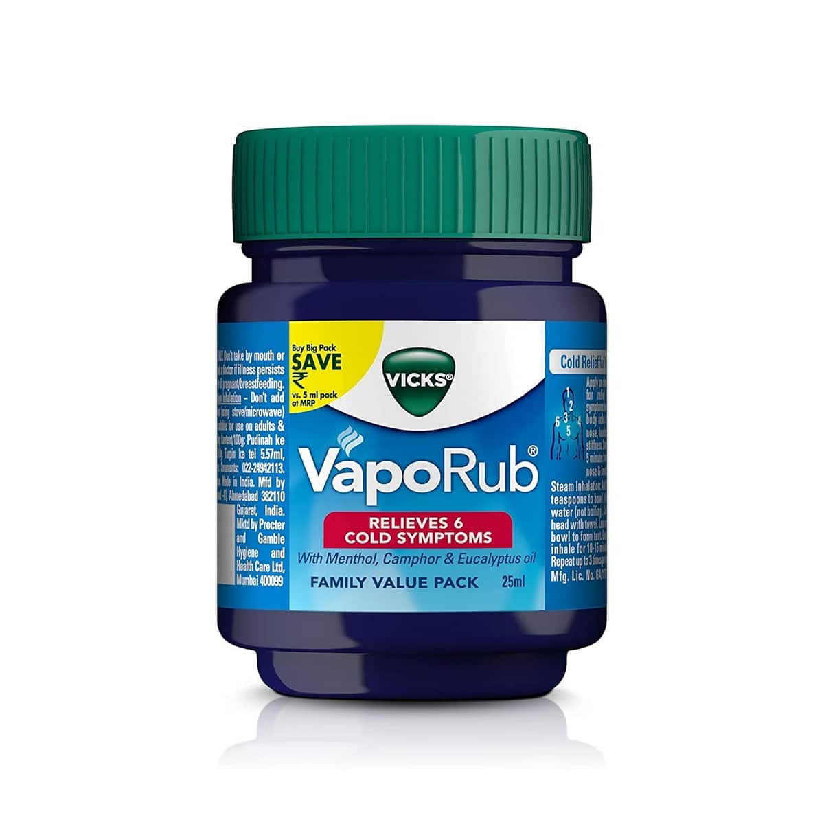 Vicks Vaporub Family Value Pack (25 ml) - RichesM Healthcare