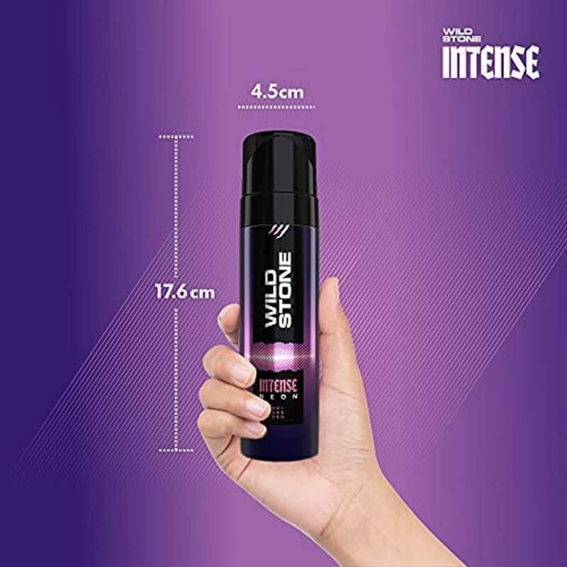 Wild Stone Intense Neon Long Lasting Body Spray No Gas Deodorant for Men 120ml 4 1